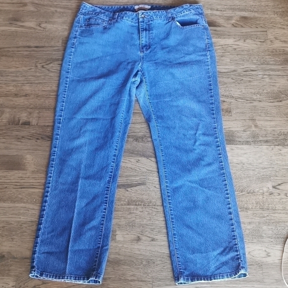 Ae Sport Additional Elle Slim Jeans Faded Plus 18 - Picture 2 of 7